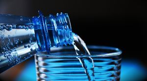 water in bottle